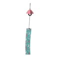 thumbnail image 2 of Carillón de viento japonés, regalo decorativo, campana de viento de metal, decoración para exteriores Rosa, 2 of 9