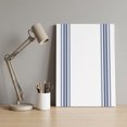 thumbnail image 4 of Ships Next Day Canvas Wall Art 8"x12", Abstract Geometric Blue Stripe Wood Framed Canvas Print Painting, White Backdrop Ready to Hang Small Picture Wall Decor for Home Hallway Bathroom Bedroom, 4 of 9