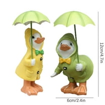 Blasgw Garden Ducks Ducks Standing With Umbrellas Funny Outdoor Statue Decoration Indoor Outdoor Figurines For Home Yard Garden Balc 3ML B