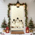 thumbnail image 4 of 35 x 72 In Christmas Door Cover Stereoscopic Embroidery Style – Polyester Door Curtain for Xmas Wall, Door, or Table Decoration, Holiday Party Home Decor, 4 of 4