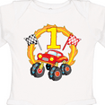 thumbnail image 4 of Inktastic Monster Truck 1st Birthday Boys or Girls Long Sleeve Baby Bodysuit, 4 of 5