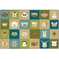 thumbnail image 1 of Tapis pour Enfants KidsoftTM Animal Patchwork Tapis de Classe, 4 Pieds x 6 Pieds Rectangle, 1 of 3