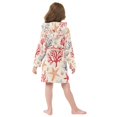 thumbnail image 7 of FORMRS Niños Bathrobe Unisex Hooded Robe Soft Plush Pajamas Sleepwear, Size 7-9T, Retro Starfish, 7 of 7