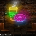 thumbnail image 4 of Glowneon Coffee Donut Led Sign, Donut Bakery & Coffee Shop Wall Decor, 4 of 5