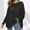 Black, variant on CaiJunJia Sweaters for Women No Boundaries Fall Winter Women's Fashion Loose Sleeve Irregular Knitted Pullover Knitted Sweater