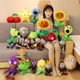 thumbnail image 4 of Peluches de personajes del videojuego Plants vs Zombies 2, muñecos de peluche de anime de PVZ Plants, Peashooter, SunFlower, regalos para niños, 4 of 5