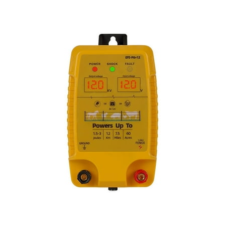 12KM Electric Fence 1.5-3 Joules Low Impedance Sheep Cattle Horse Poultry Controller Tool For Animal Captivity