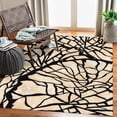 thumbnail image 5 of Teppich Homes Cozy Cream and Black Geometric Pattern Tufted Wool Area Rug 8x13 - Perfect for Living Room And Bedroom, 5 of 7