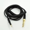 thumbnail image 2 of Cable de audio de repuesto compatible con auriculares Ath M50x M40x, color negro URA, 2 of 5