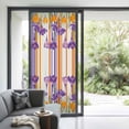 thumbnail image 3 of Purple Spring Floral Window Privacy Film, Thin Line Farmhouse Modern Abstract Art Static Cling UV Sun Blocking Tint Film Heat Control Windows Films for Bedroom Bathroom, Window Stickers 35.4"x78.7", 3 of 7