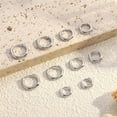 thumbnail image 6 of Jstyle 5 Pairs Small Sterling Silver Hoop Earrings Set for Women Lightweight Tiny Huggie Hoops Silver Mini Cartilage Earrings Pack Hypoallergenic Ear Piercing, 6 of 6