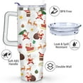 thumbnail image 3 of 40oz Christmas Tumbler with Handle & Straw - Insulated Stainless Steel Travel Mug,Leakproof,Cup Holder Friendly,Dishwasher Safe,for Hot/Cold Drinks., 3 of 9