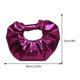 thumbnail image 4 of Bolsos Con Asa Superior Bolsos con asa superior para mujer Bolsos de embrague de fiesta de cuero PU brillante plisado (rojo rosa) Sywqhk Para Estrenar, 4 of 8