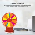 thumbnail image 4 of Pub Quiz Night Spinner Spinning Prize Wheel Diy Spin Wheel Set with Stable Stand Colorful Lucky Roulette Spinner for Carnival Party, 4 of 8