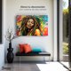 thumbnail image 4 of Cuadro Decorativo Canvas Canvas Revolution Retrato Rasta Urban 90x60, 4 of 4