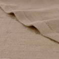 thumbnail image 3 of Superior Basketweave All-Season Cotton Blanket, Full/Queen, Khaki, 3 of 11