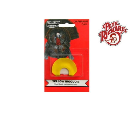 Pete Rickard s Scotch The Iriquois Yellow Four Reed Half Moon Turkey Diaphragm Mouth Call