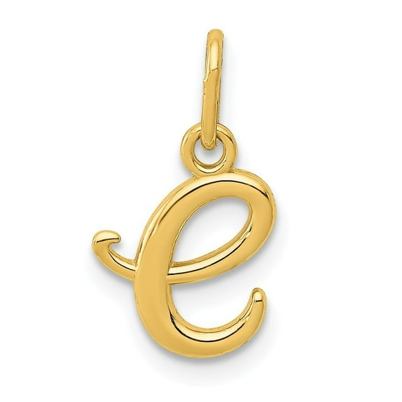 14k Yellow Gold Initial Charm - .2 Grams - Measures 17.75x8.5mm Wide