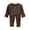 Coffee-bVhJ3, variant on Boys Girs Thermal Underwear Set Soft Winter Thermal Top and Bottom Long Cotton Base Layer