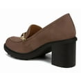 thumbnail image 4 of Vionic Women's Tiburon Slip-On Heeled Loafer Driftwood Brown Nubuck 12W, 4 of 4