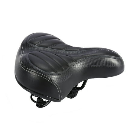 Comfortable Bike seat, Wide Big Bum Soft Gel Cushion Bicycle Pad Saddle For Women and Men , (Best Women's Bike Saddle)