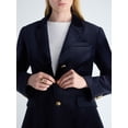 thumbnail image 5 of Free Assembly Women's and Women's Plus High Break Velvet Blazer, Sizes XS-4X, 5 of 6