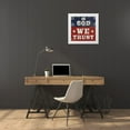 thumbnail image 3 of Dee Dee 26x26 White Modern Wood Framed Museum Art Print Titled - In God We Trust, 3 of 4
