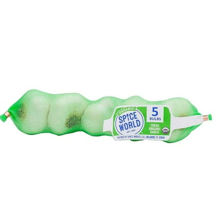 Spice World Organic Whole Garlic  5 ct.