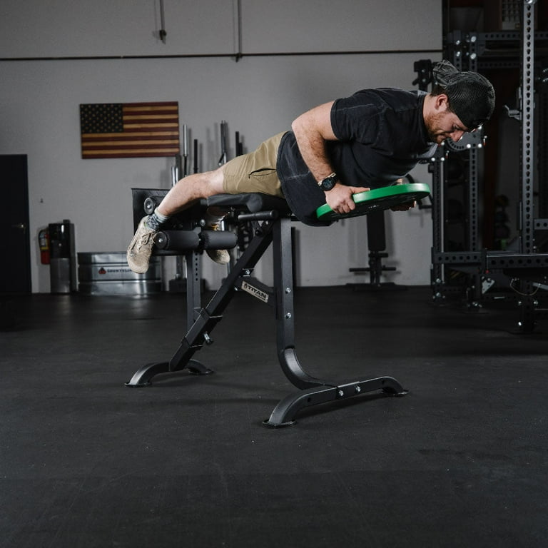 Titan Fitness Hyperextension Machine Gym Titan Fitness Adjustable