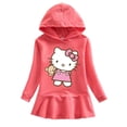 thumbnail image 2 of Hello Kitty nueva ropa para niños sudadera con capucha de algodón puro vestido de suéter para niñas vestido deportivo informal bebé dulce y linda falda pequeña, 2 of 5