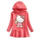 thumbnail image 2 of Hello Kitty nueva ropa para niños sudadera con capucha de algodón puro vestido de suéter para niñas vestido deportivo informal bebé dulce y linda falda pequeña, 2 of 5