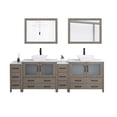 thumbnail image 5 of Vanity Art 96" Double Sink Freestanding Bathroom Vanity Set with Engineered Marble Top and Mirror, 5 of 9