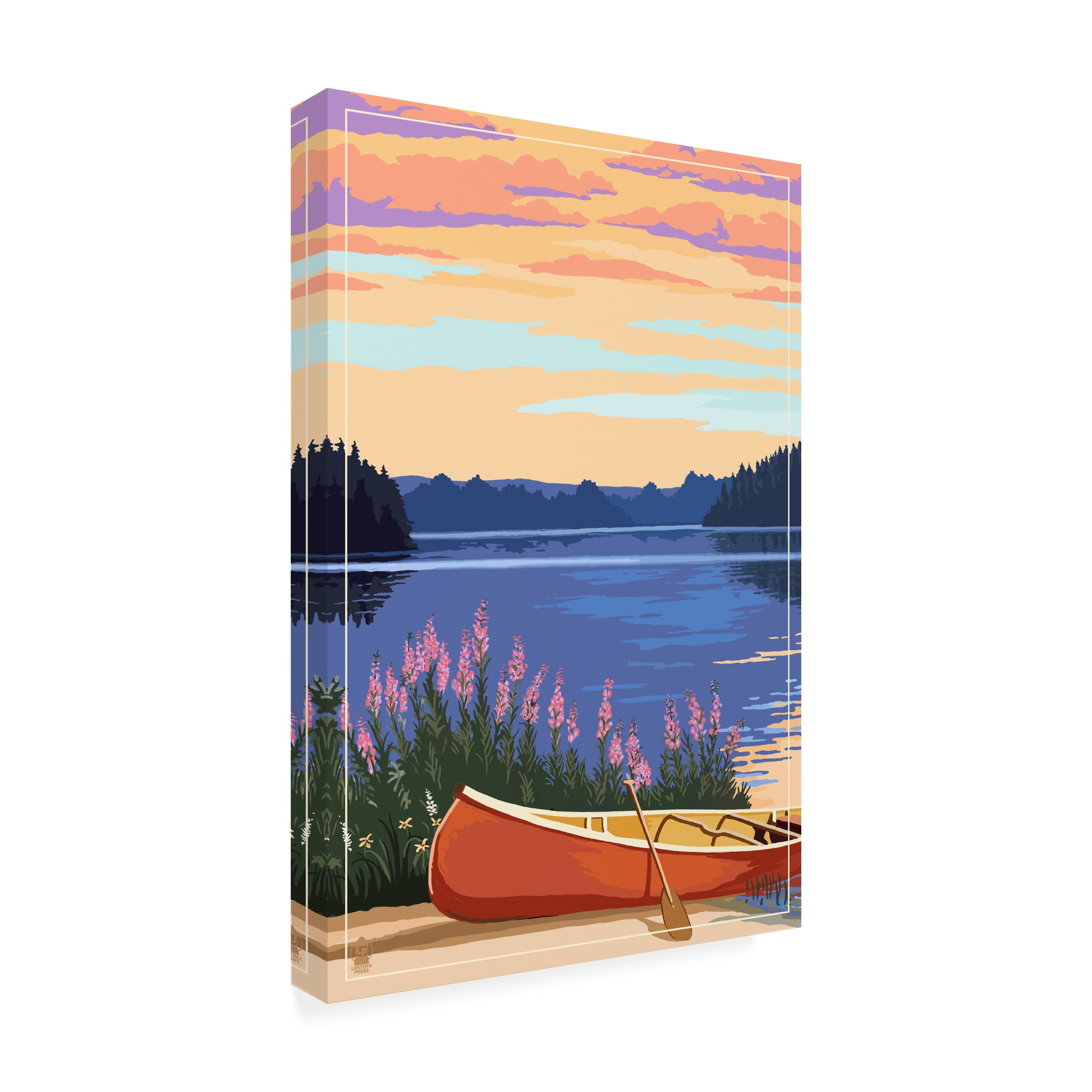 Lantern Press 'Lake' Canvas Art