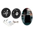 thumbnail image 1 of destyer 2x Roues de Valise Flexibles Roues de Remplacement pour Valise Résistantes à l'Usure Roulettes Pivotantes Noires 70mmx24mm, 1 of 9