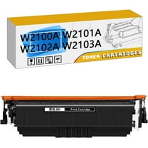 Compatible Toner Cartridges Replacement W2100A W2101A W2102A W2103A for HP 4201DW MFP 4301FDW Printers, High Yield 7,500 Pages