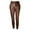 Brown, variant on BLOCLOALO Leggings Workout Pants Fashion Womens Solid Splice Casual Trousers Leather Tight Leggings Pants Thick Yoga Pants Sweatpants Joggers for Women Black M