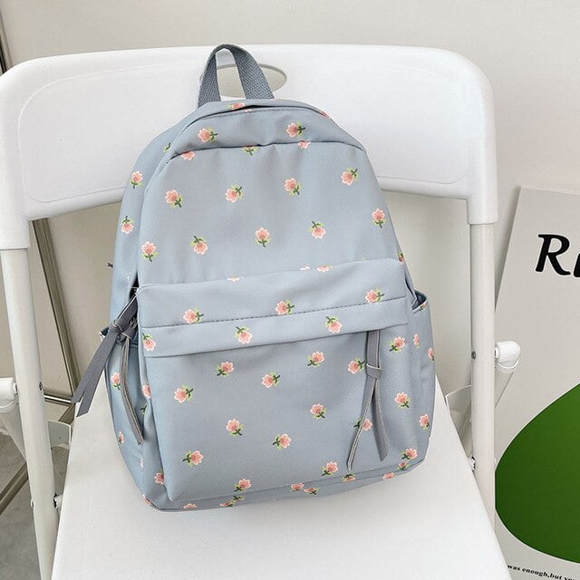 CoCopeaunt Floral Print Backpack For Women Fashion Nylon Cloth Pack