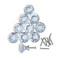 thumbnail image 4 of Renovators Supply Glass Kitchen Cabinet Knobs Diamond Pull Handles 1.18 x 1.18 x 1.18 In. Dresser Drawer Knobs 10 Pcs Per Pack Mushroom Kitchen Cabinet Furniture Knobs Pulls, 4 of 11