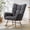 Gray(New), variant on Rocking Chair Nursery,Teddy Upholstered Glider Rocker with High Backrest,Modern Rocking Accent Chairs Glider Recliner for Living Room, Nursery, Bedroom,White