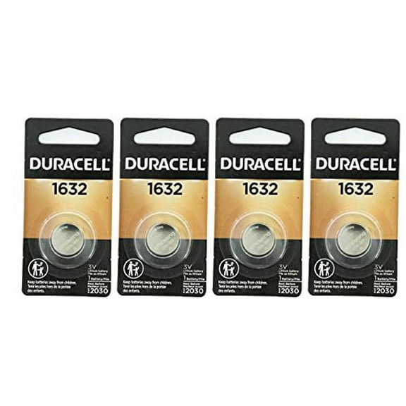 DURACELL 1632 Lithium Coin Battery Pack of 4
