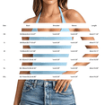 thumbnail image 4 of Womens Summer Tops Backless Tie Neck Double Lined Basic Halter Tops for Women Red L, 4 of 7