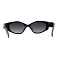thumbnail image 2 of Womens Celtic Cross Motif Hinge Mod Geometric Cat Eye Sunglasses Black Gold Smoke, 2 of 4
