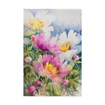Trademark Fine Art 'Peony Performance' Canvas Art by Annelein Beukenkamp
