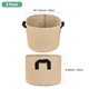 thumbnail image 3 of Uxcell 5 Paquete de Bolsas de Cultivo para Plantas de 5 Galones, Macetas de Tela Engrosada de 300G con Asas, Macetas de Jardín Caqui, 3 of 7