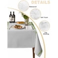 thumbnail image 2 of Sage Green Table Cloth, Waterproof Tablecloth for Square Tables, Summer Botanical Leaves Watercolor Reusable Washable Fabric Table Cover for Restaurant Kitchen Dining Tables 60"x60", 2 of 9