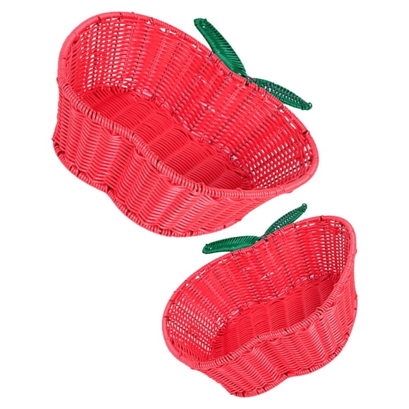 VERDANVERSE 2pcs Fruit Basket for Kitchen Shaped Baskets for Households