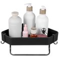 thumbnail image 1 of AURARMLET 1 Set Shower Shelf Aluminium Alloy Towel Holder Storage Organizer For Renters Bathroom, 1 of 7