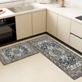 thumbnail image 5 of Kitchen Rugs Sets of 3 Non Slip Washable Kitchen Mats for Floor, Waterproof Kitchen Runner Rug, Floor Mat Carpet for Entryway, Laundry, Sink, Hallway, Bathroom, 5 of 10