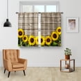 thumbnail image 2 of Cortinas Aimego Madera Puerta de Granero Girasol 71x91 cm 2 Paneles, 2 of 5