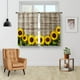 thumbnail image 2 of Cortinas Aimego Madera Puerta de Granero Girasol 71x91 cm 2 Paneles, 2 of 5